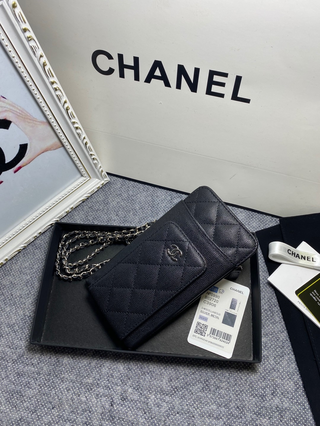CHANEL LONG ZIPPED WALLET 19-11cm