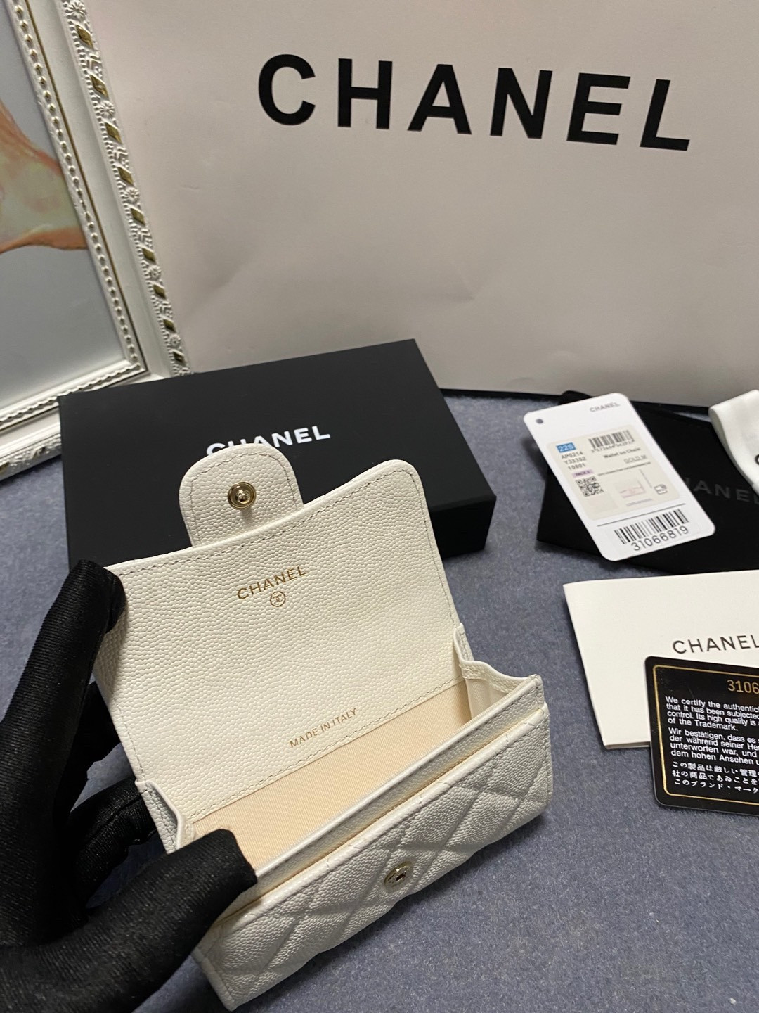 CHANEL CARD HOLDER 11.3 x 7.5 x 2.5 cm