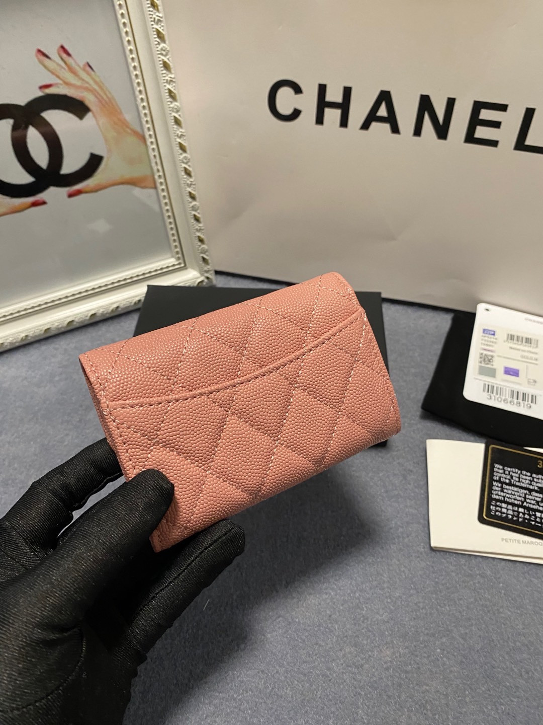 CHANEL CARD HOLDER 11.3 x 7.5 x 2.5 cm