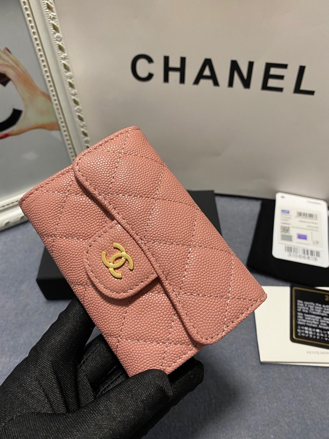 CHANEL CARD HOLDER 11.3 x 7.5 x 2.5 cm
