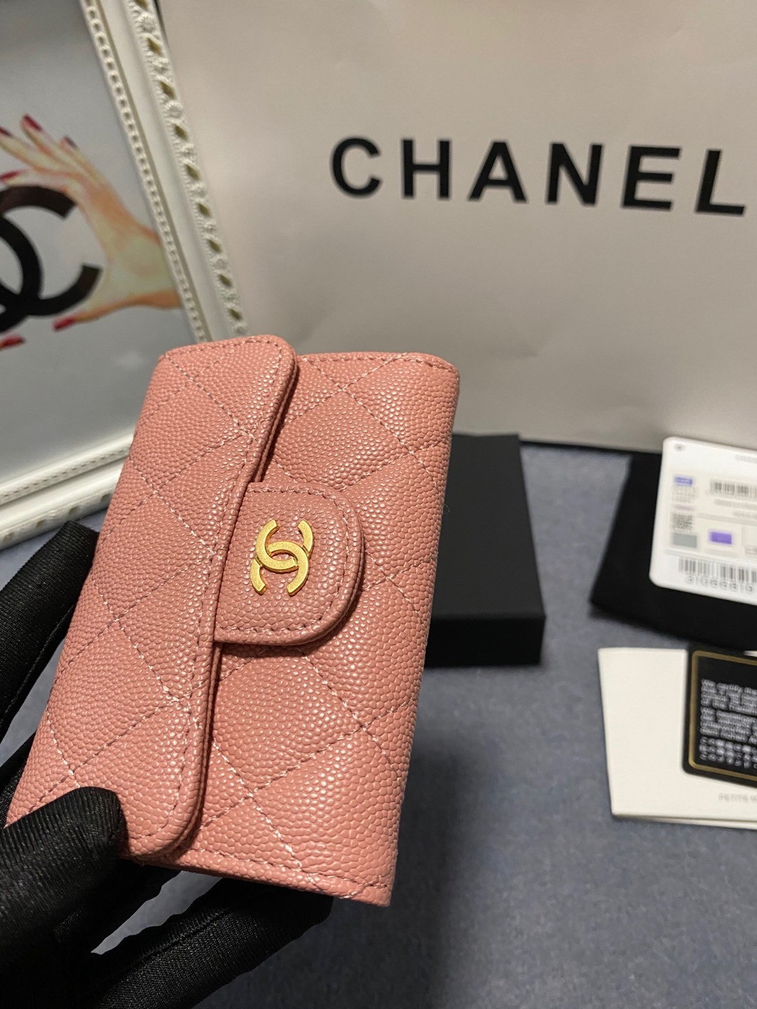 CHANEL CARD HOLDER 11.3 x 7.5 x 2.5 cm
