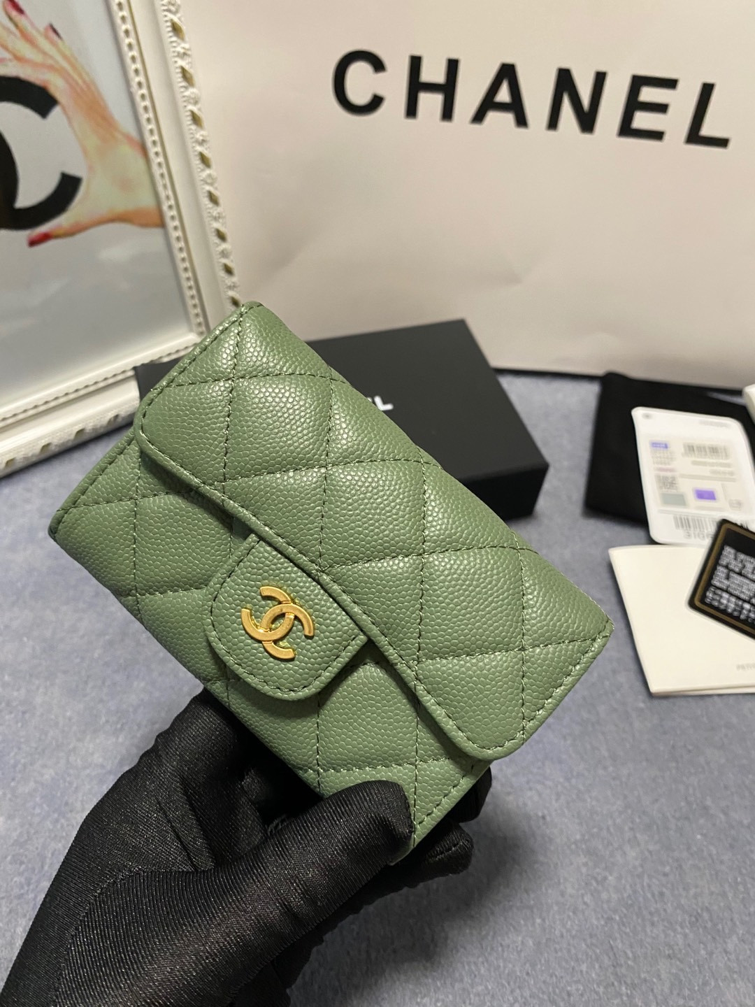 CHANEL CARD HOLDER 11.3 x 7.5 x 2.5 cm