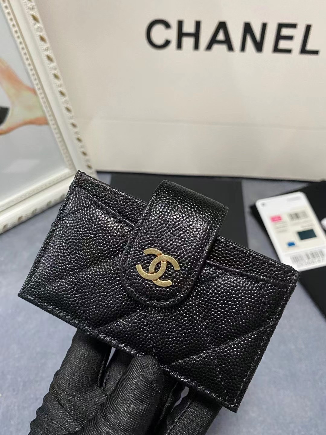CHANEL CARD HOLDER 10.4×7×2cm