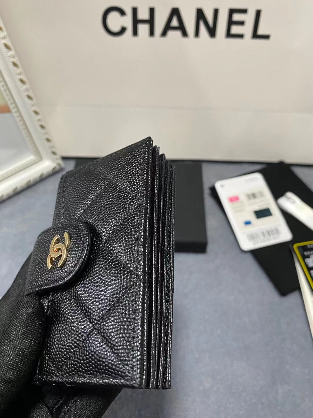 CHANEL CARD HOLDER 10.4×7×2cm