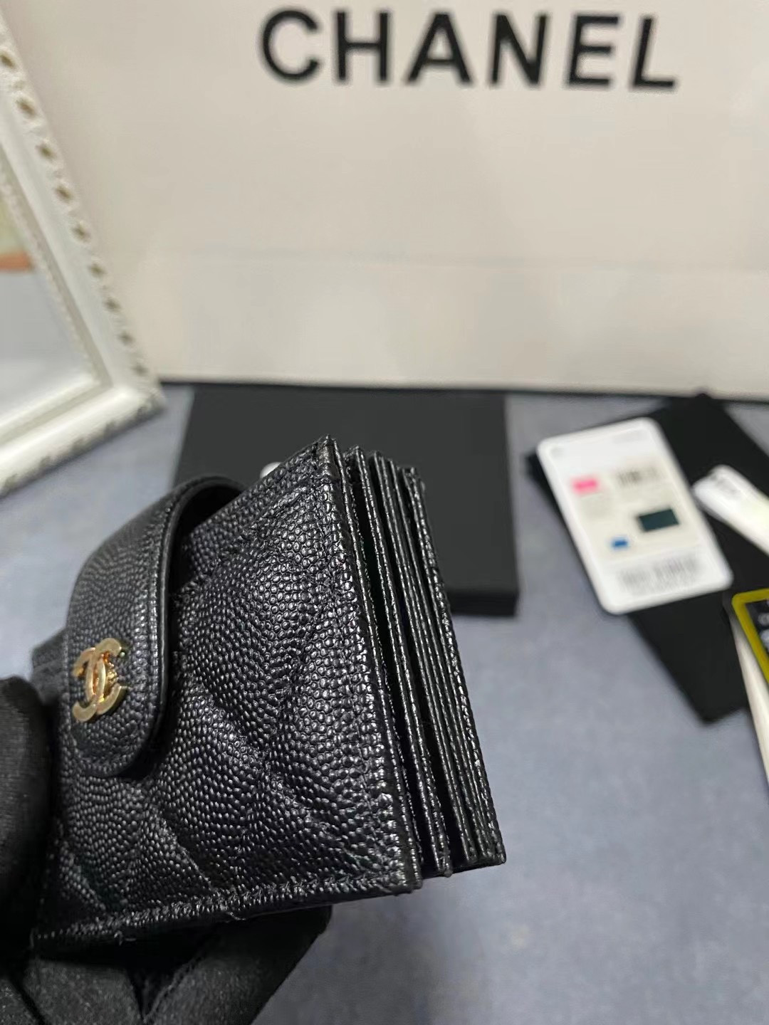 CHANEL CARD HOLDER 10.4×7×2cm