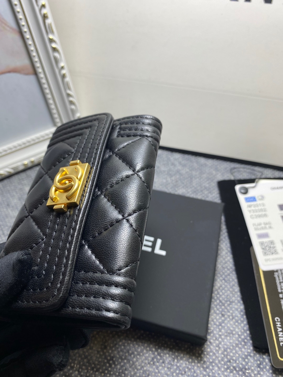 CHANEL FLAP WALLET 12-7CM