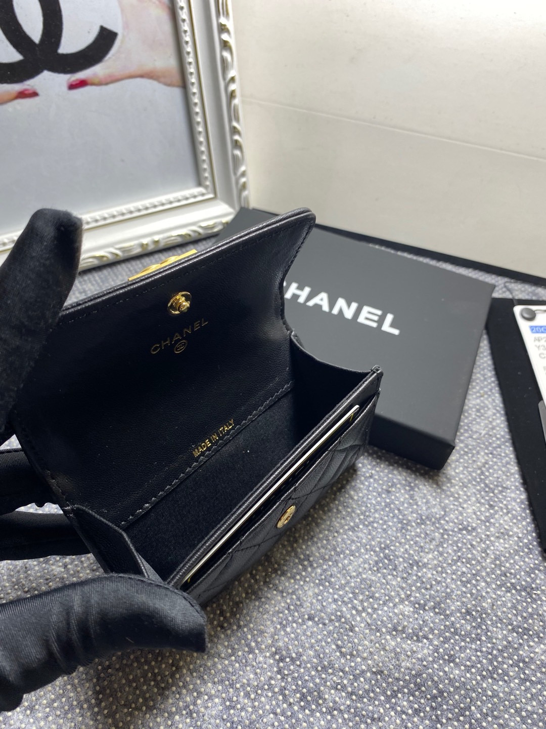 CHANEL FLAP WALLET 12-7CM