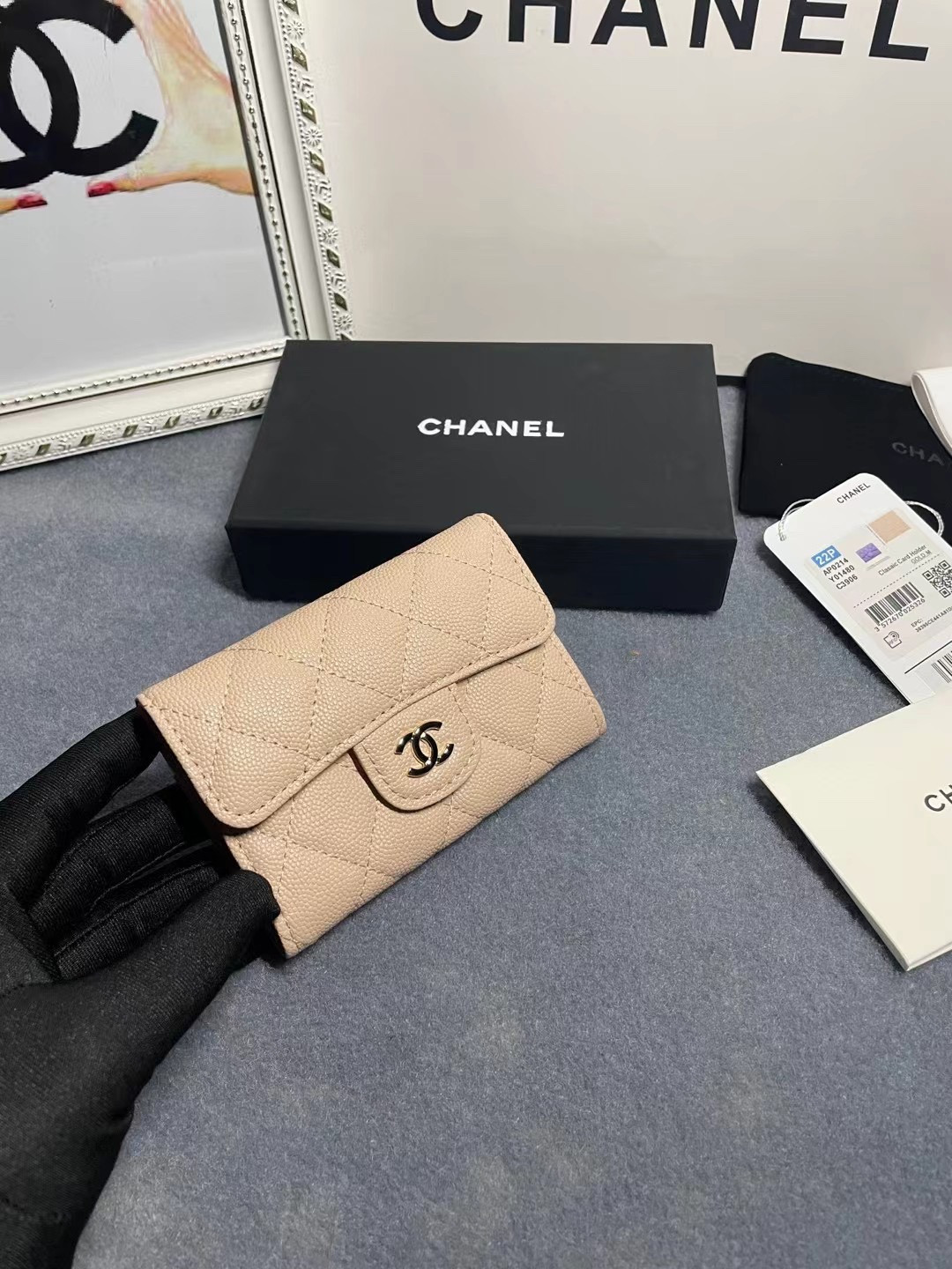 CHANEL CARD HOLDER 11.3 x 7.5 x 2.5 cm