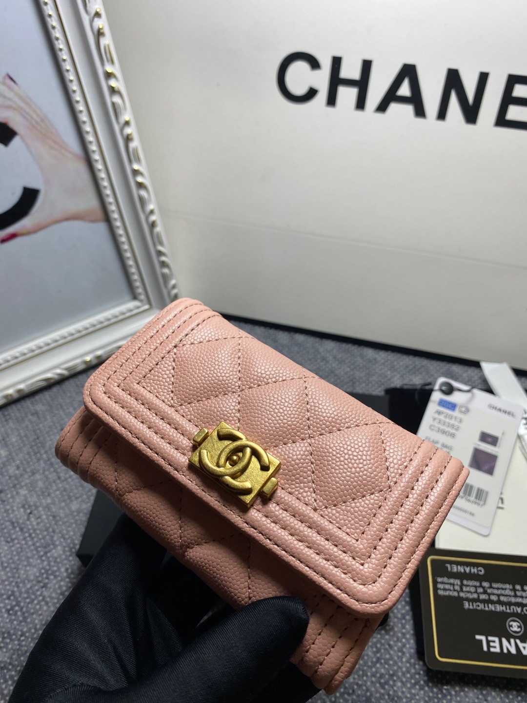 CHANEL FLAP WALLET 12-7CM