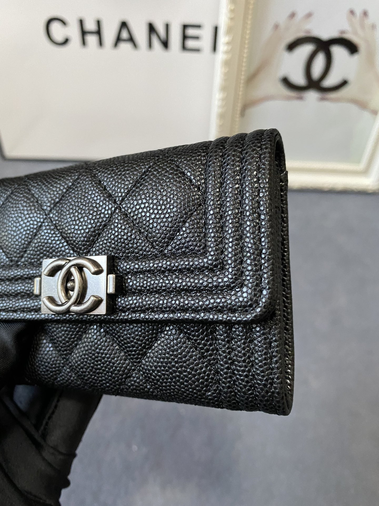 CHANEL FLAP WALLET 12-7CM