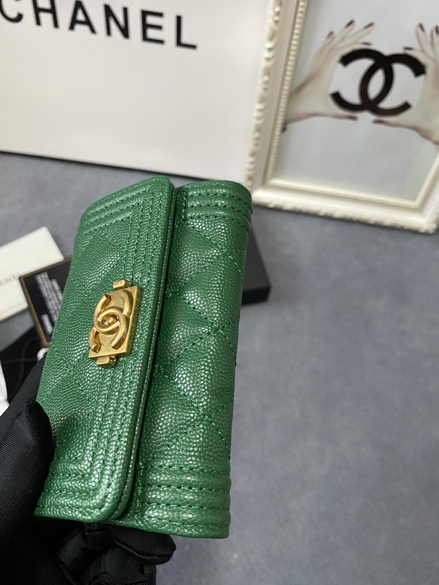 CHANEL FLAP WALLET 12-7CM