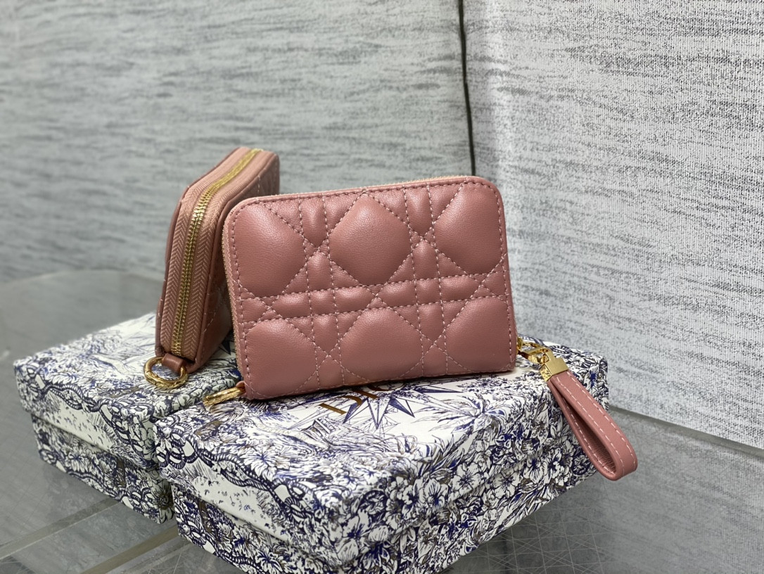 Lady Dior Voyageur Small Coin Purse CARD HOLDER