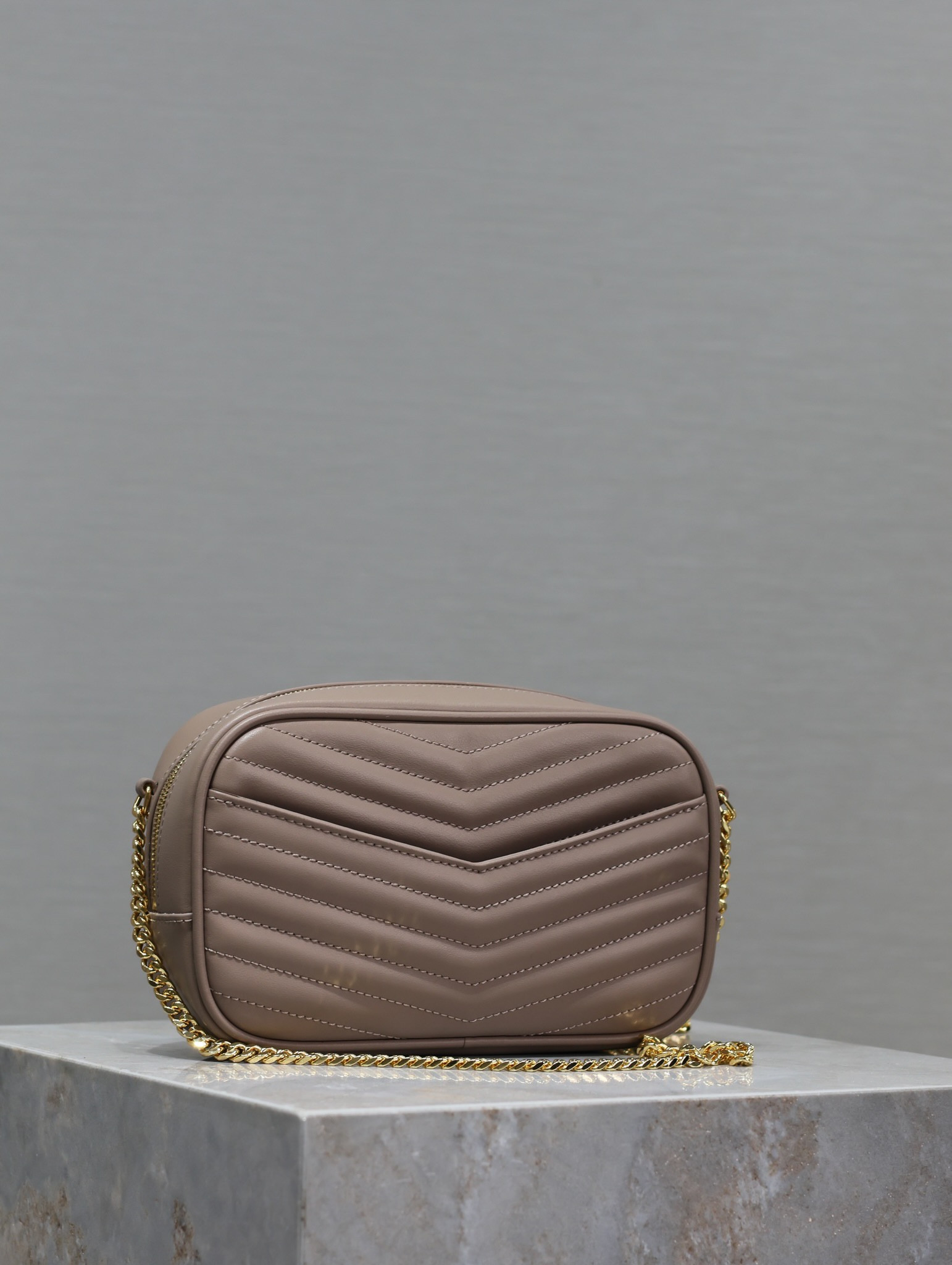 YSL MINI LOU IN QUILTED LEATHER 7.5 X 4.1 X 2 INCHES