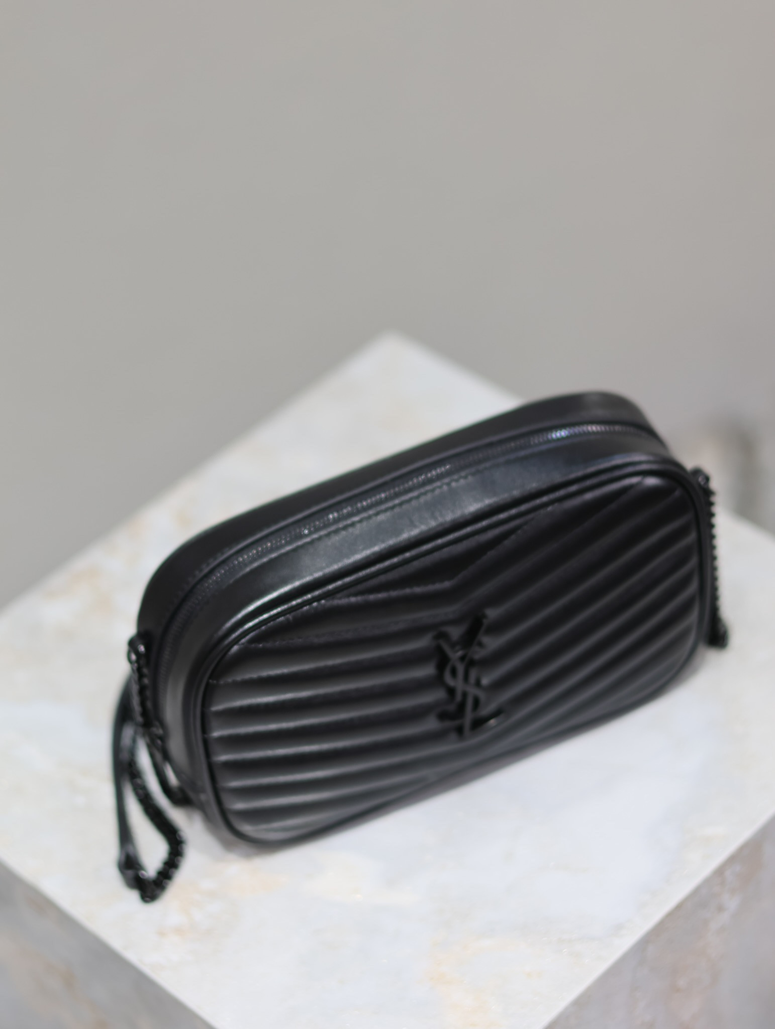 YSL MINI LOU IN QUILTED LEATHER 7.5 X 4.1 X 2 INCHES