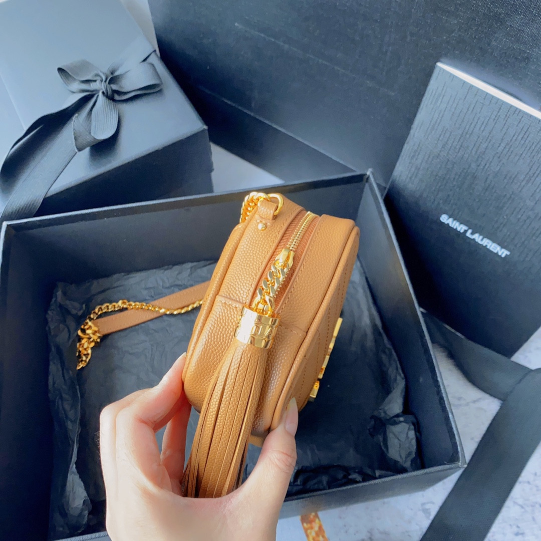 YSL MINI LOU IN QUILTED LEATHER 7.5 X 4.1 X 2 INCHES