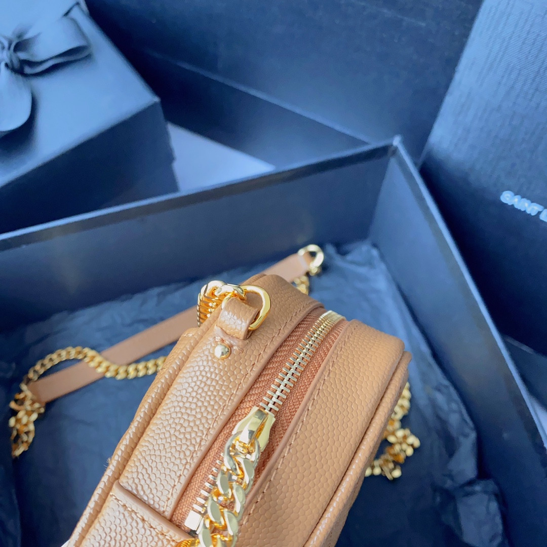 YSL MINI LOU IN QUILTED LEATHER 7.5 X 4.1 X 2 INCHES