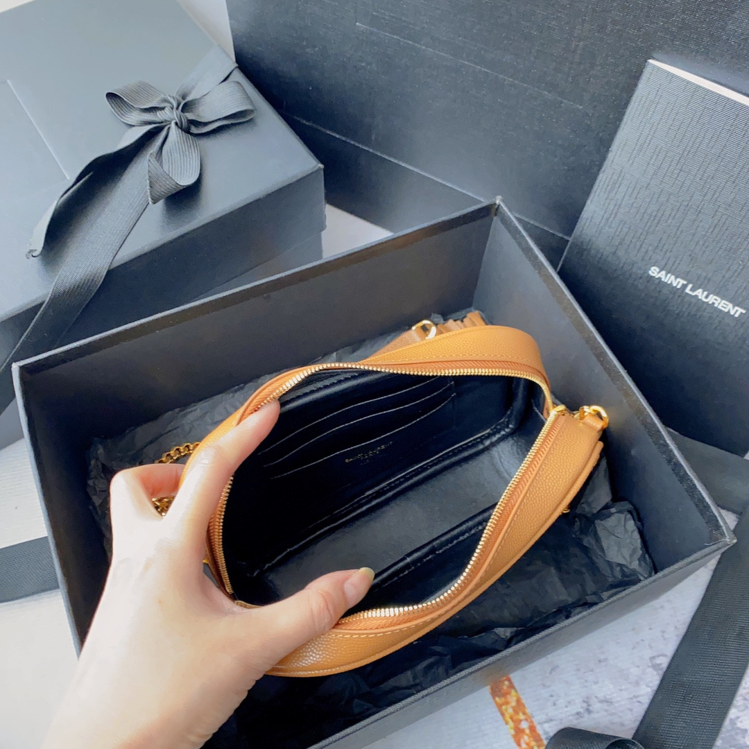 YSL MINI LOU IN QUILTED LEATHER 7.5 X 4.1 X 2 INCHES