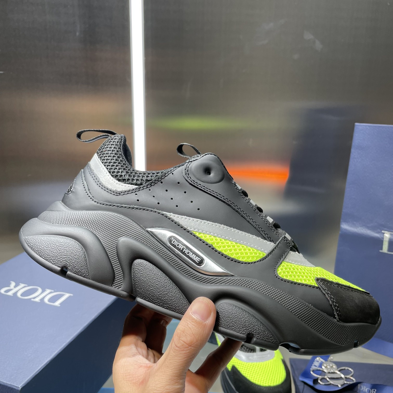 UA Dior B22 black and green Sneaker