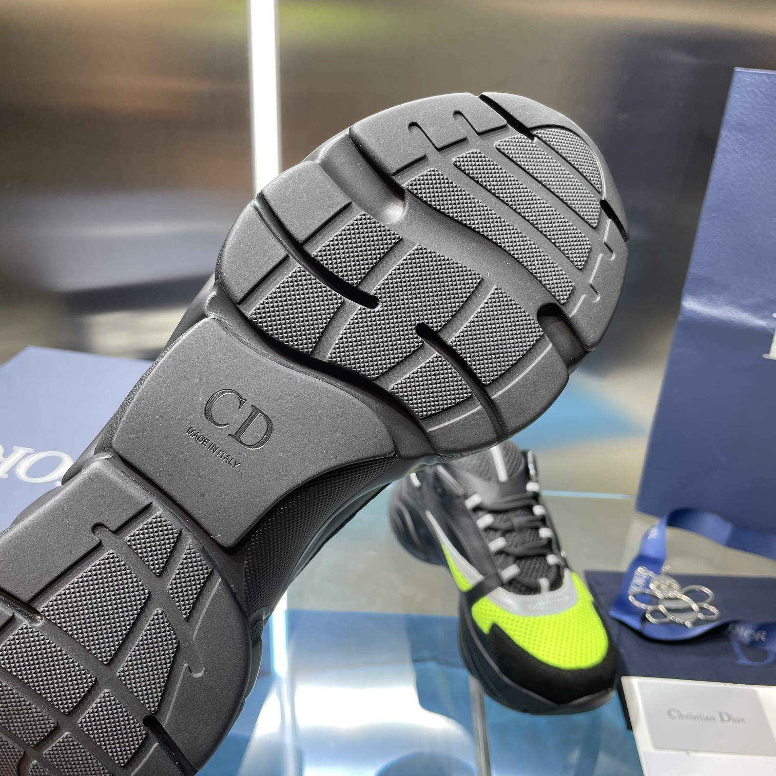 UA Dior B22 black and green Sneaker