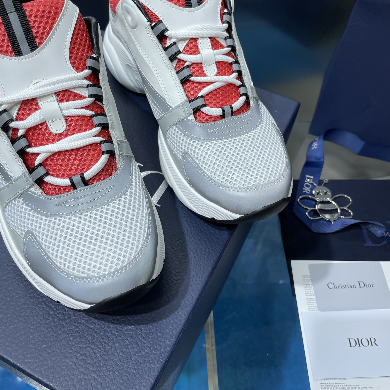 UA Dior B22 white and red Sneaker