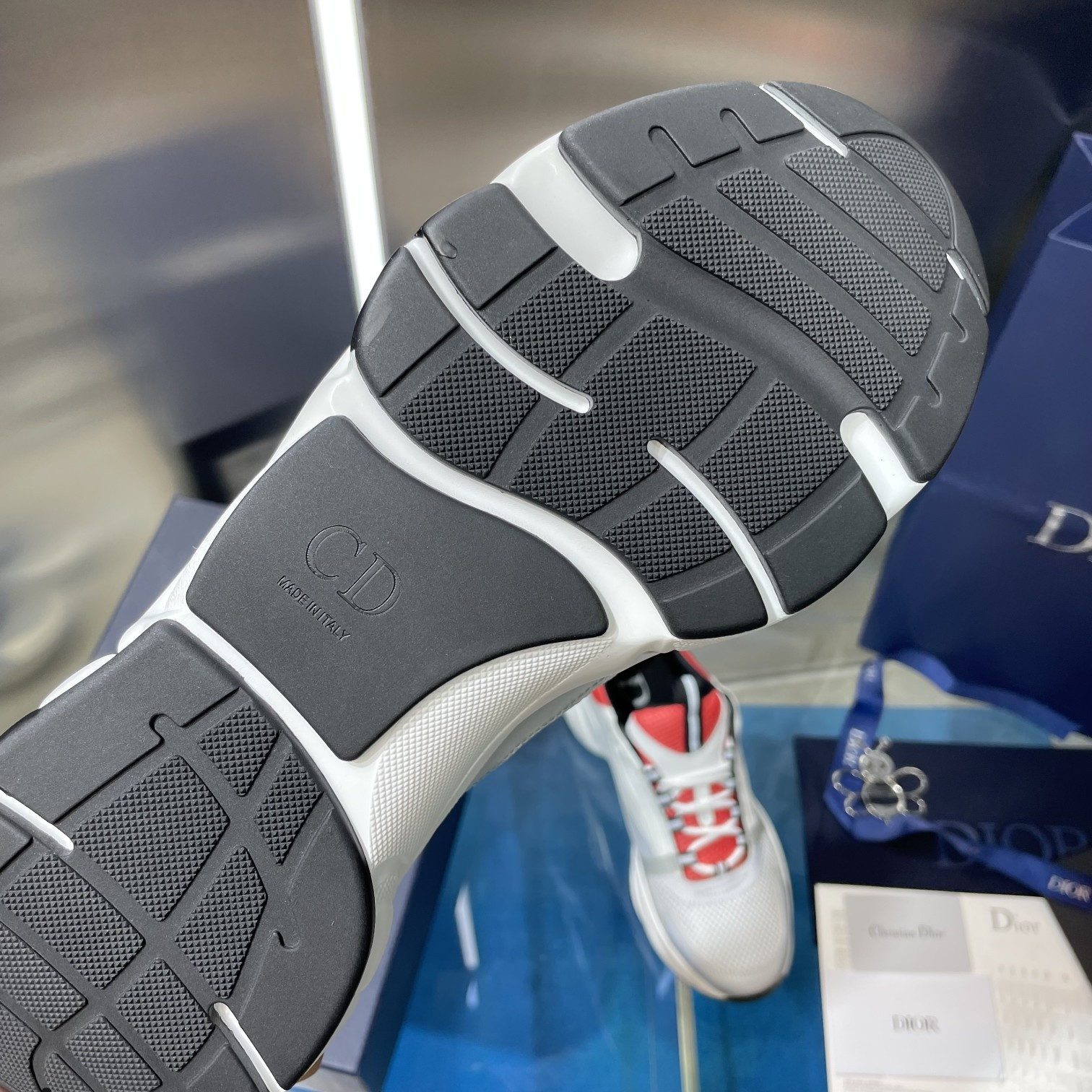 UA Dior B22 white and red Sneaker