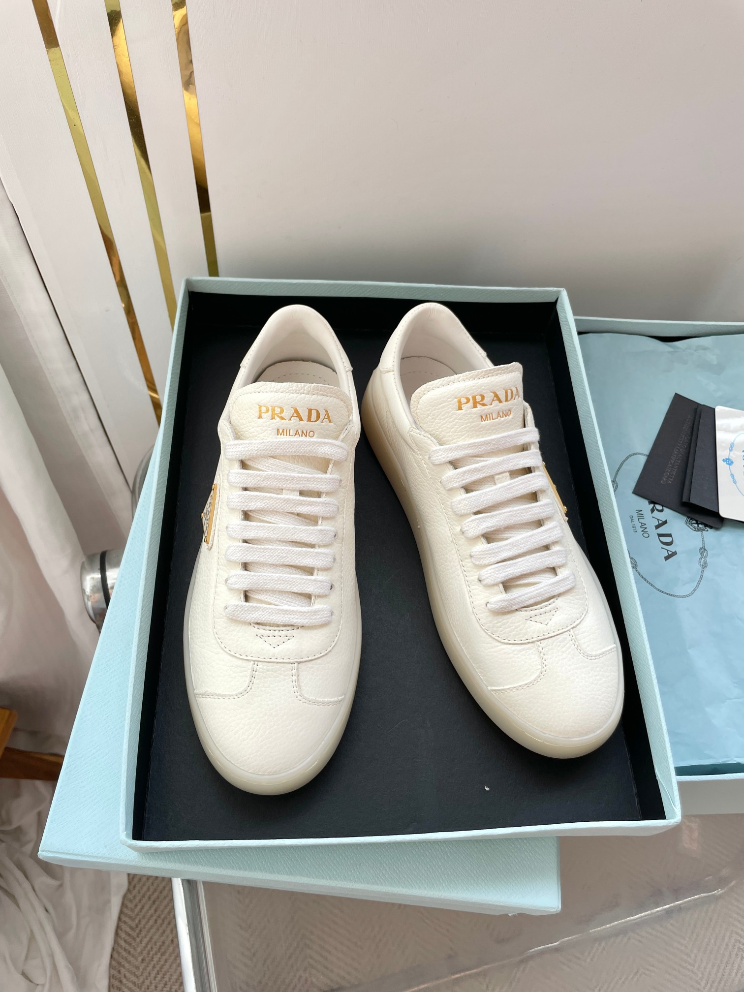 UA Prada Downtown nappa leather sneakers