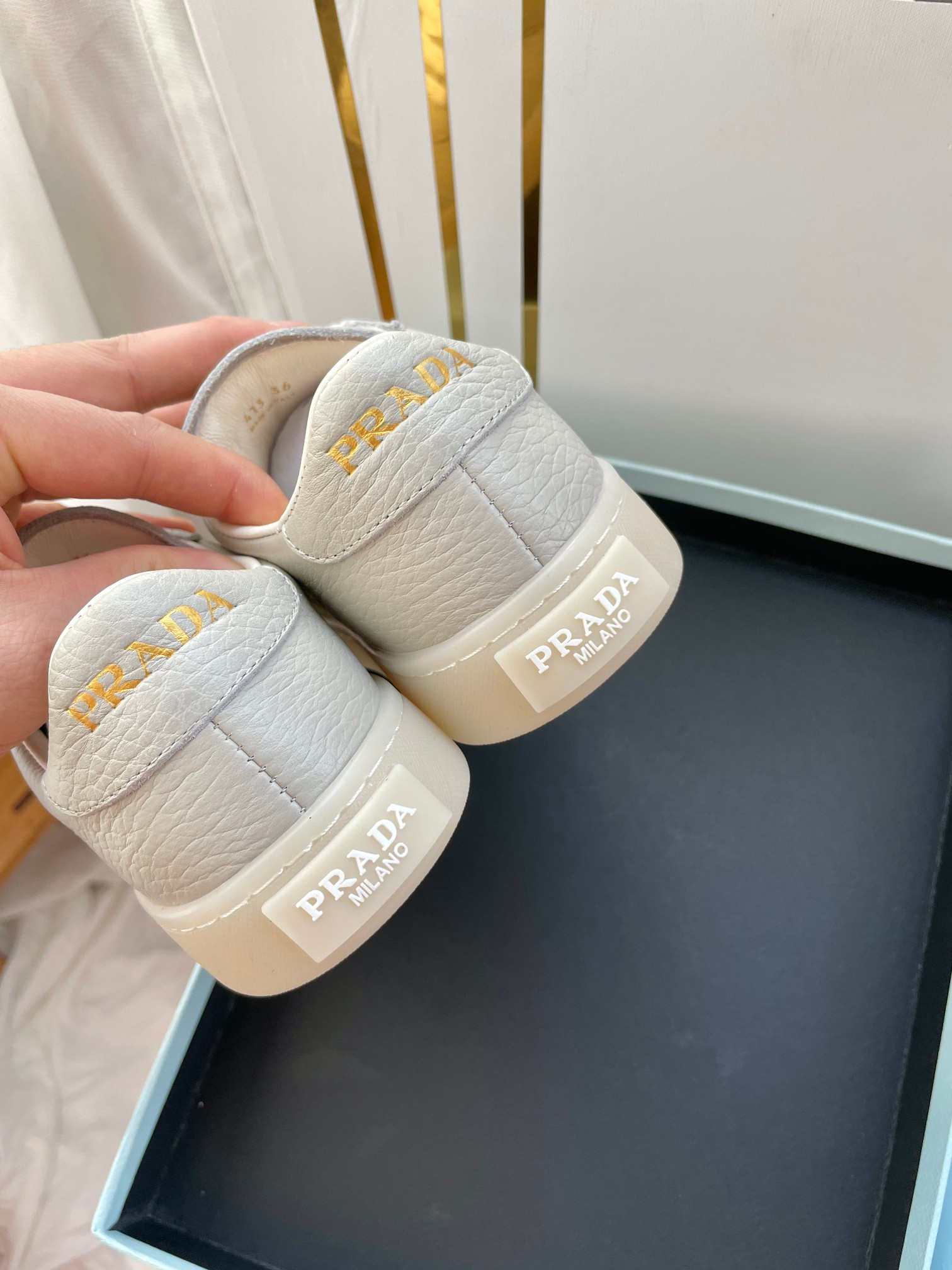 UA Prada Downtown nappa leather sneakers