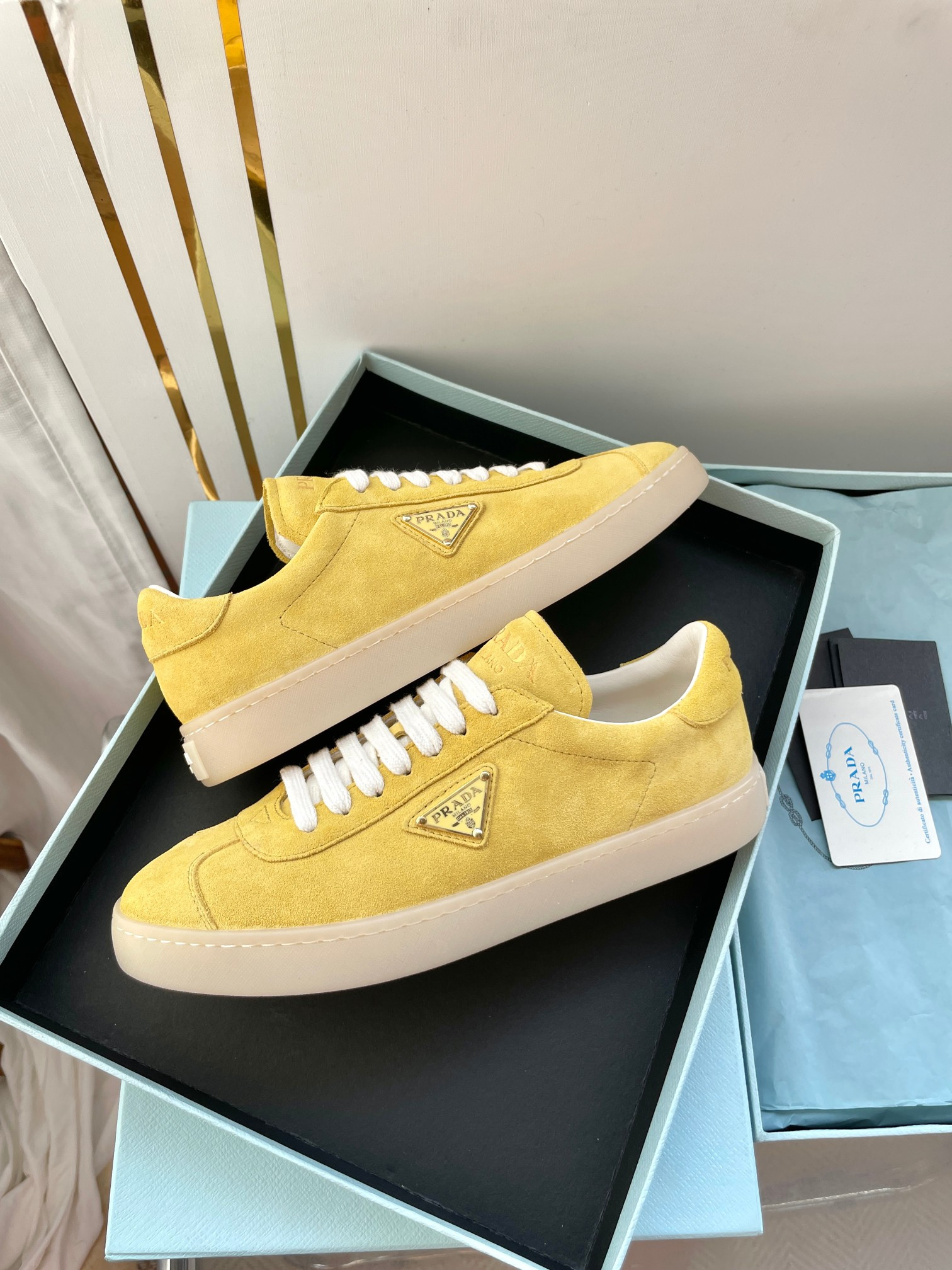 UA Prada Downtown nappa leather sneakers