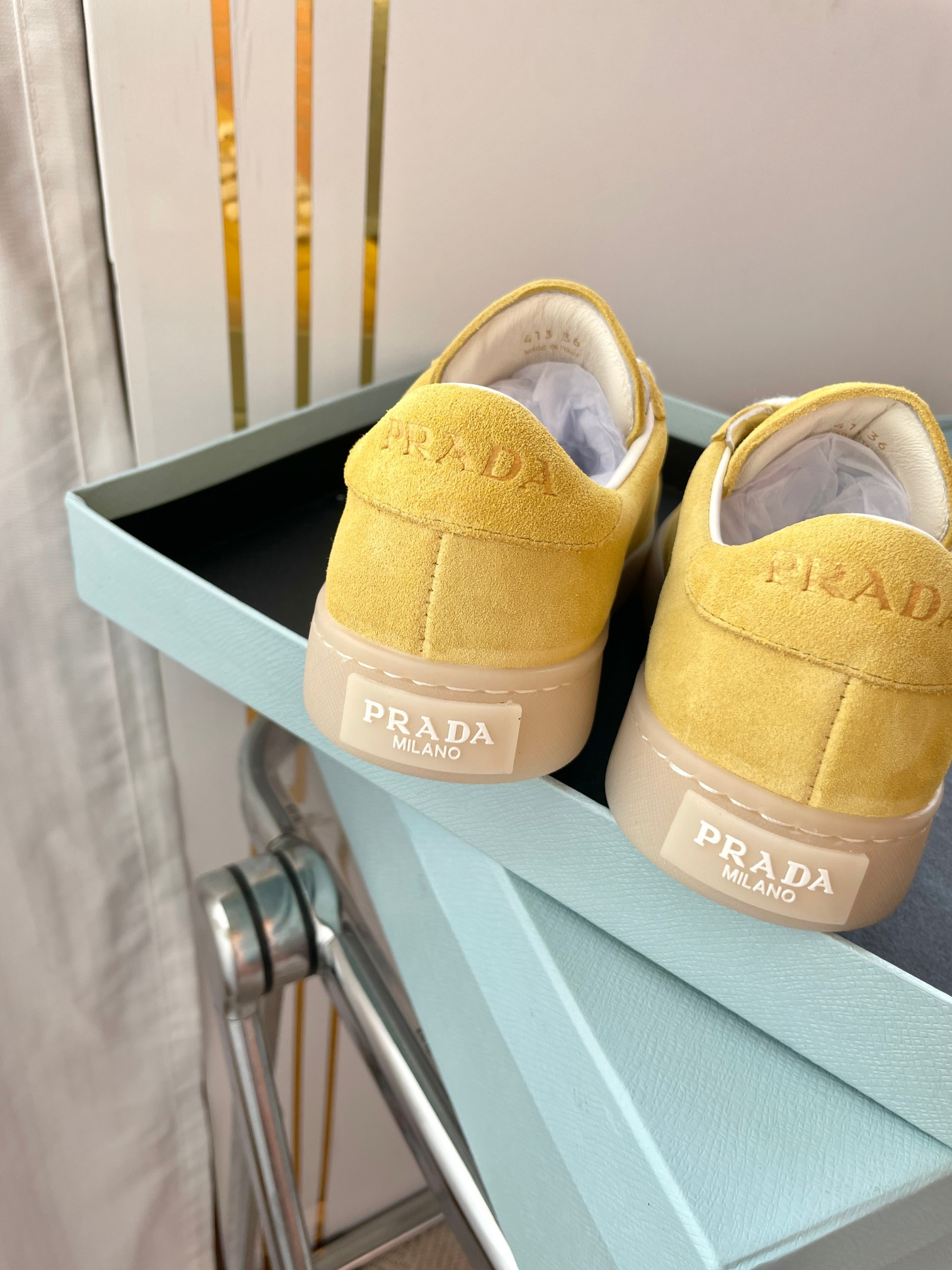 UA Prada Downtown nappa leather sneakers