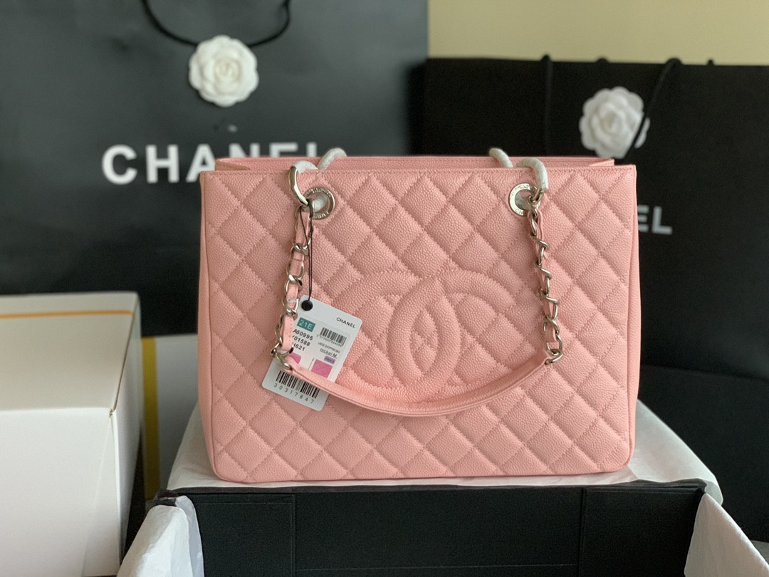 CHANEL GST CAVIAR LEATHER HARDWARE 24X33X13CM