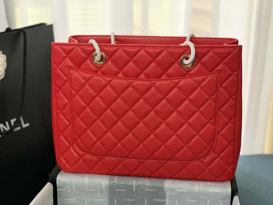 CHANEL GST CAVIAR LEATHER HARDWARE 24X33X13CM