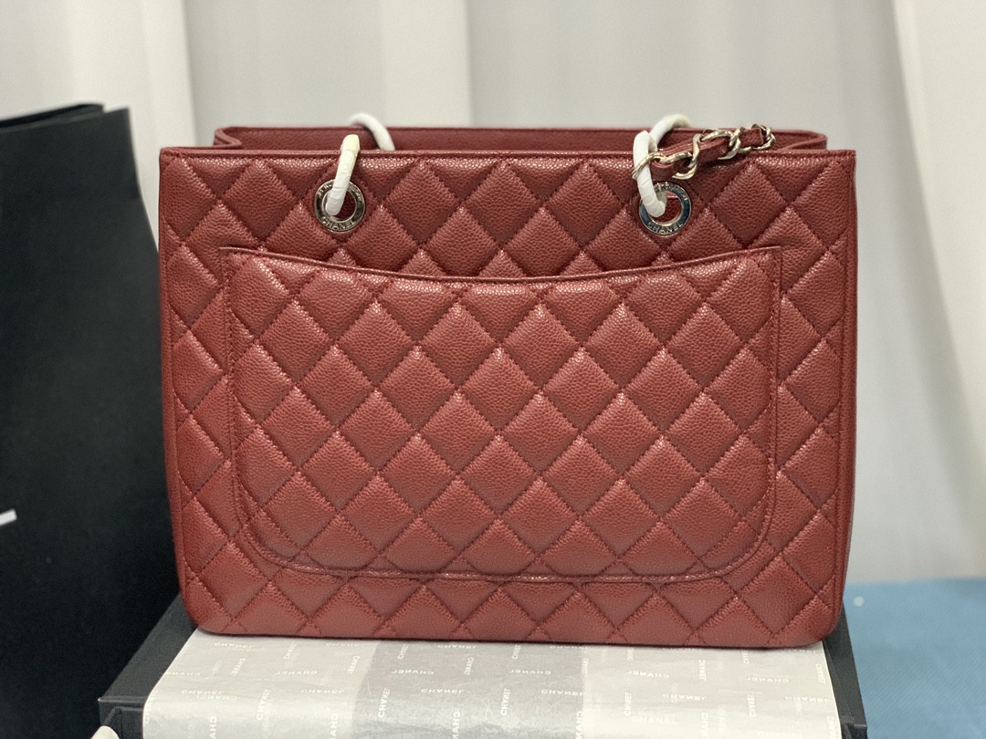 CHANEL GST CAVIAR LEATHER HARDWARE 24X33X13CM