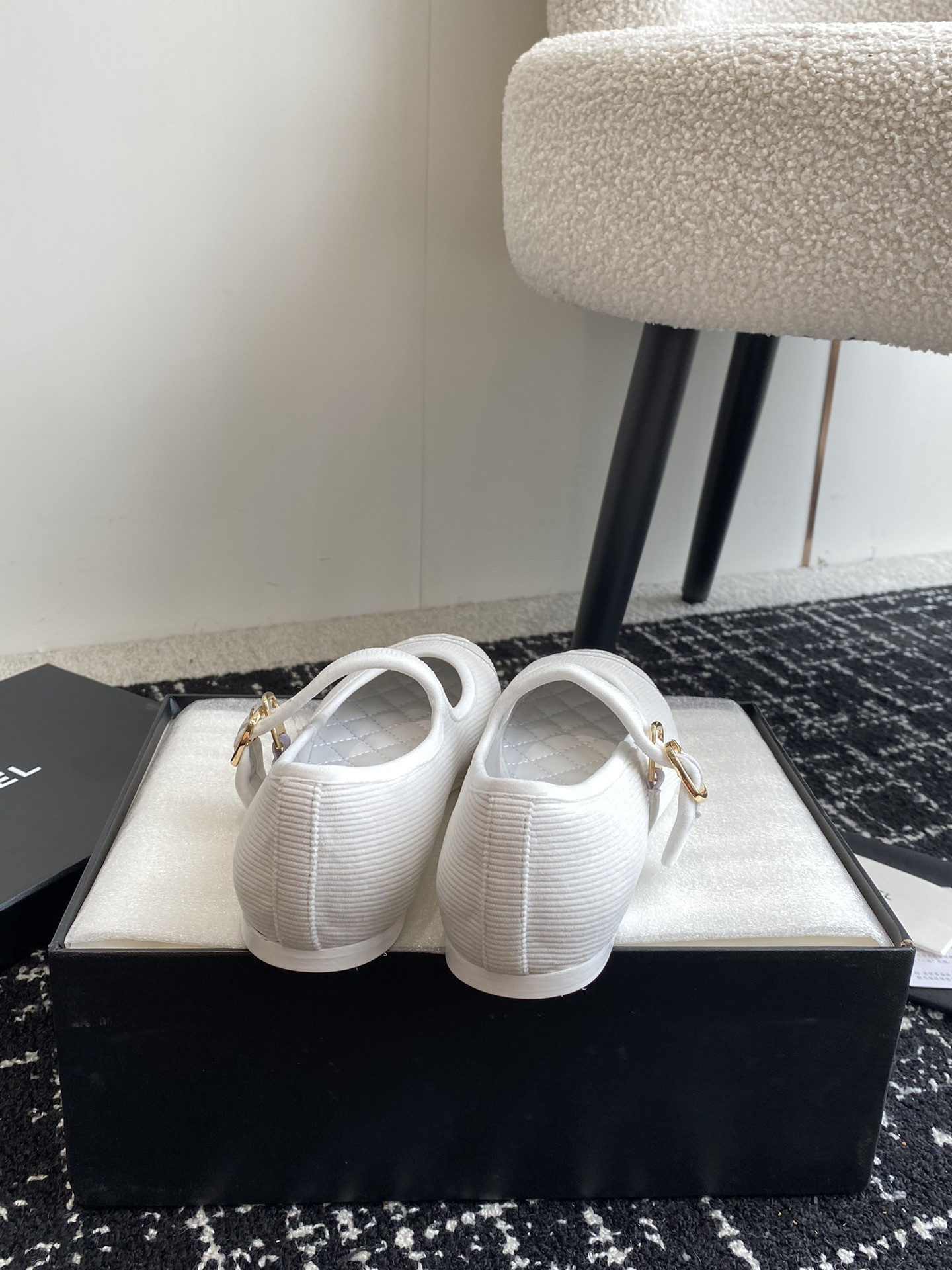 UA CHANEL MARY JANES Cotton & Silk