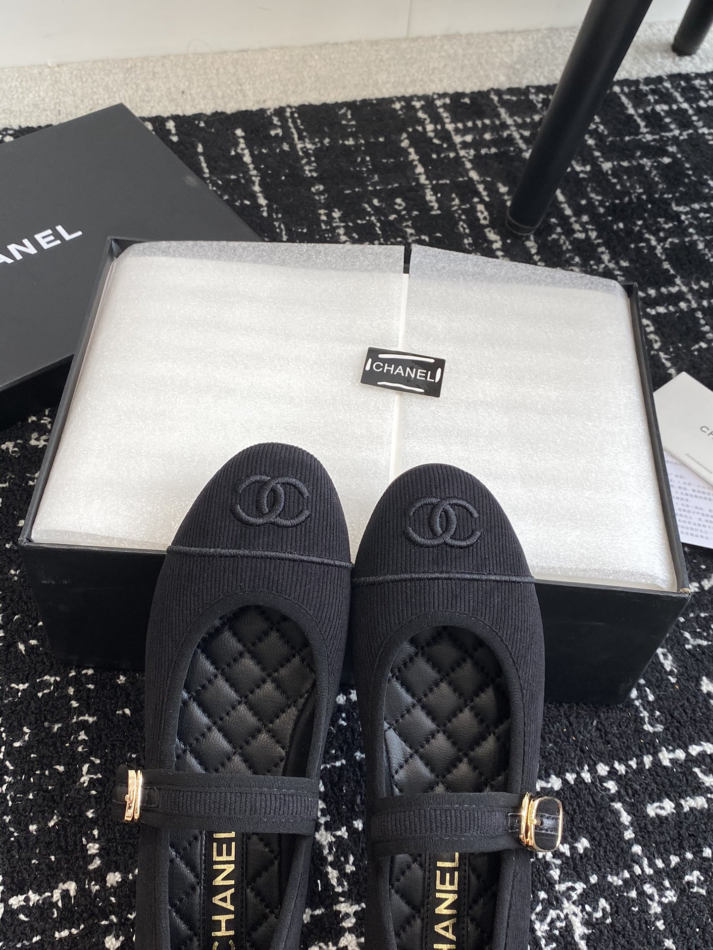 UA CHANEL MARY JANES Cotton & Silk