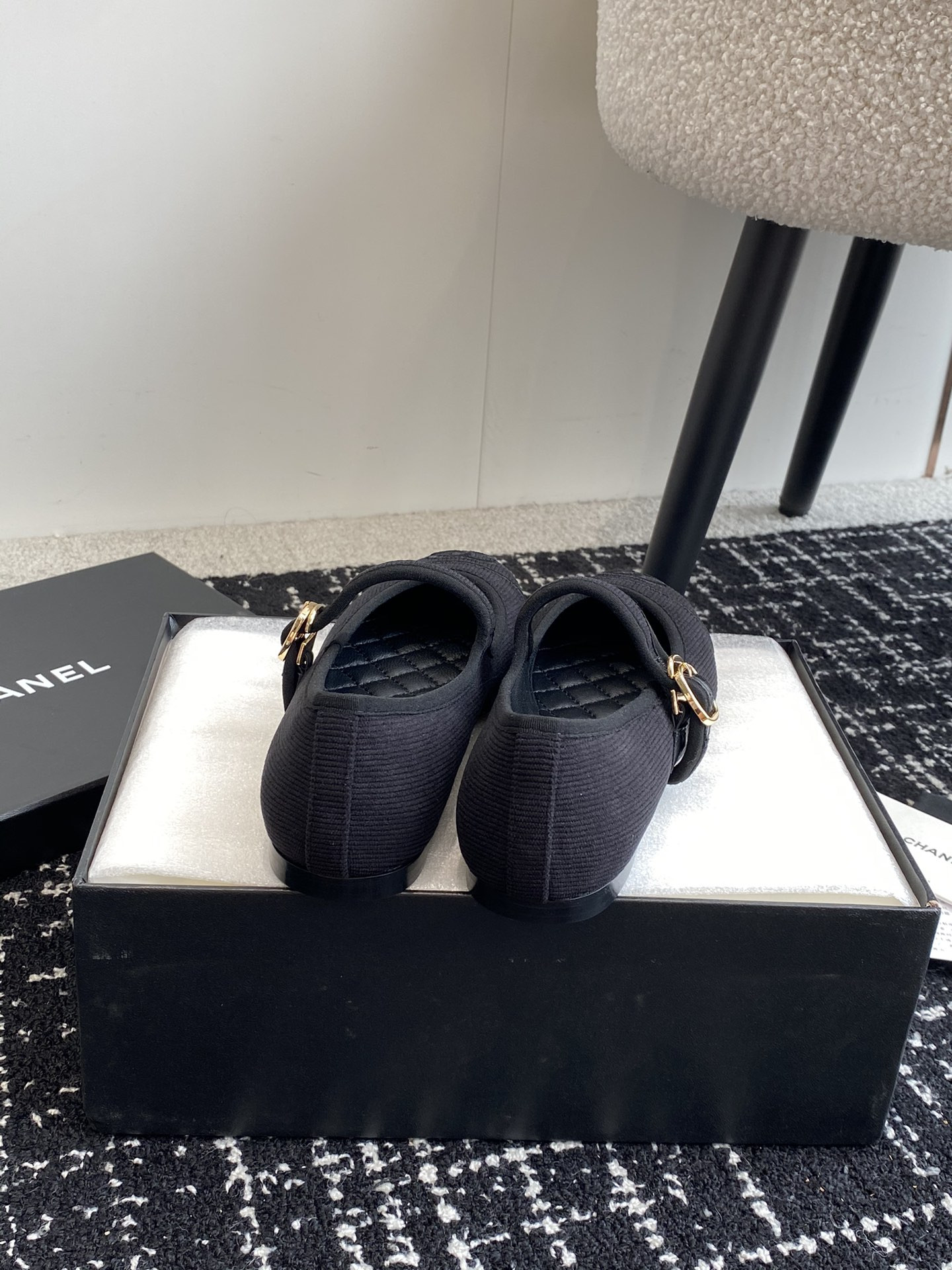 UA CHANEL MARY JANES Cotton & Silk