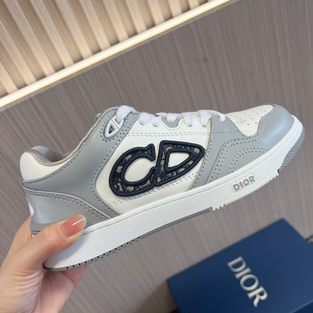 UA DIOR B57 Low-Top Sneaker  Gray and White