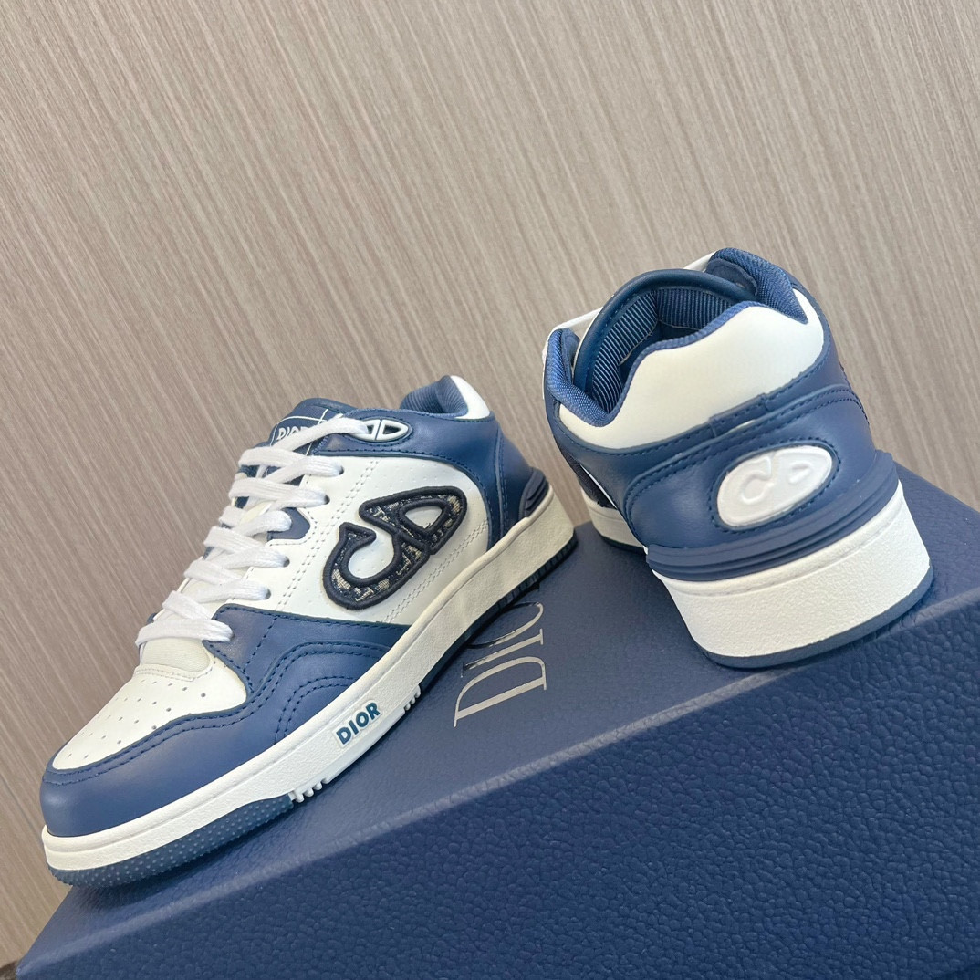 UA DIOR B57 Low-Top Sneaker Navy Blue and White