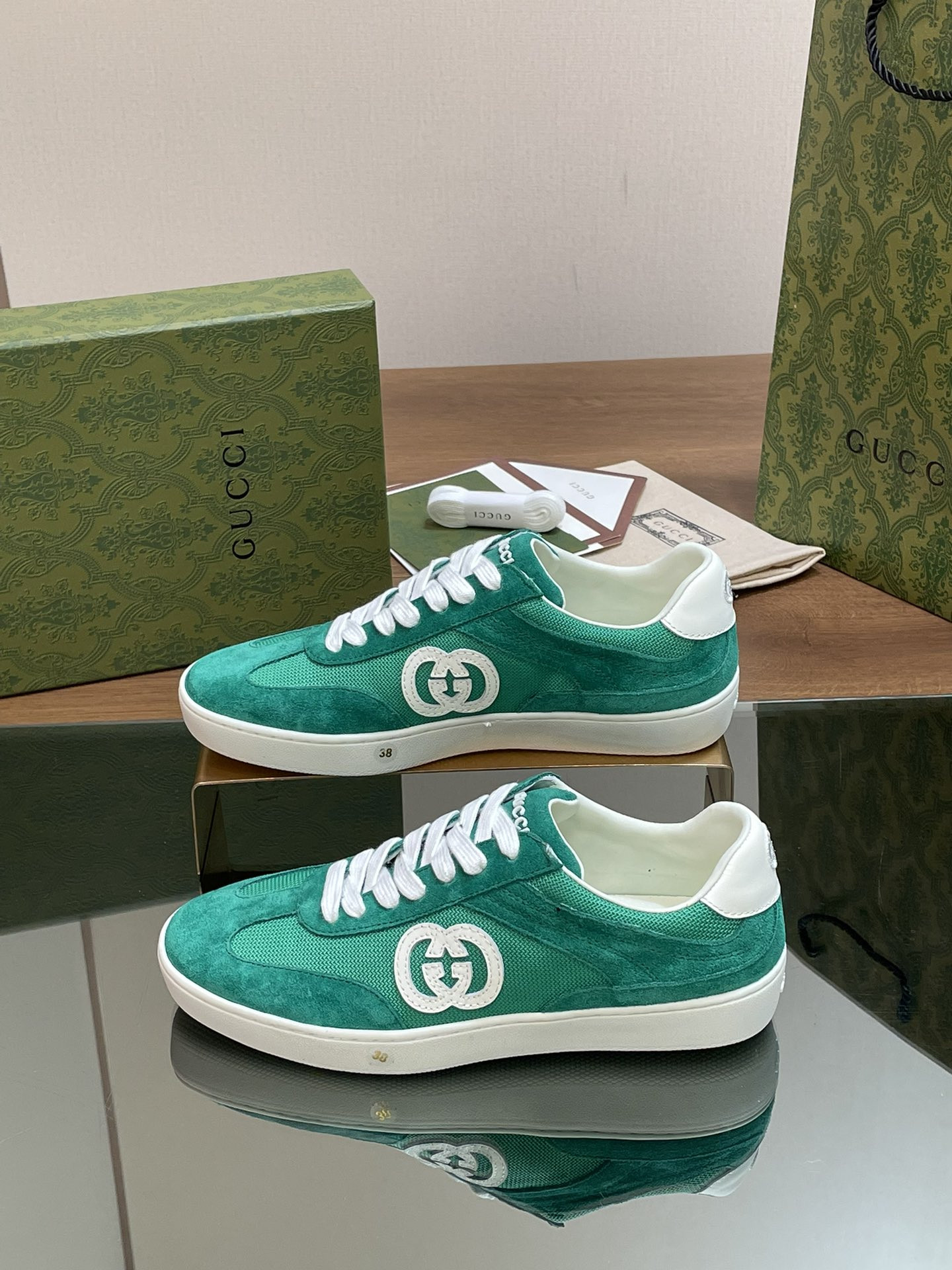 UA GUCCI INTERLOCKING G SNEAKER Green