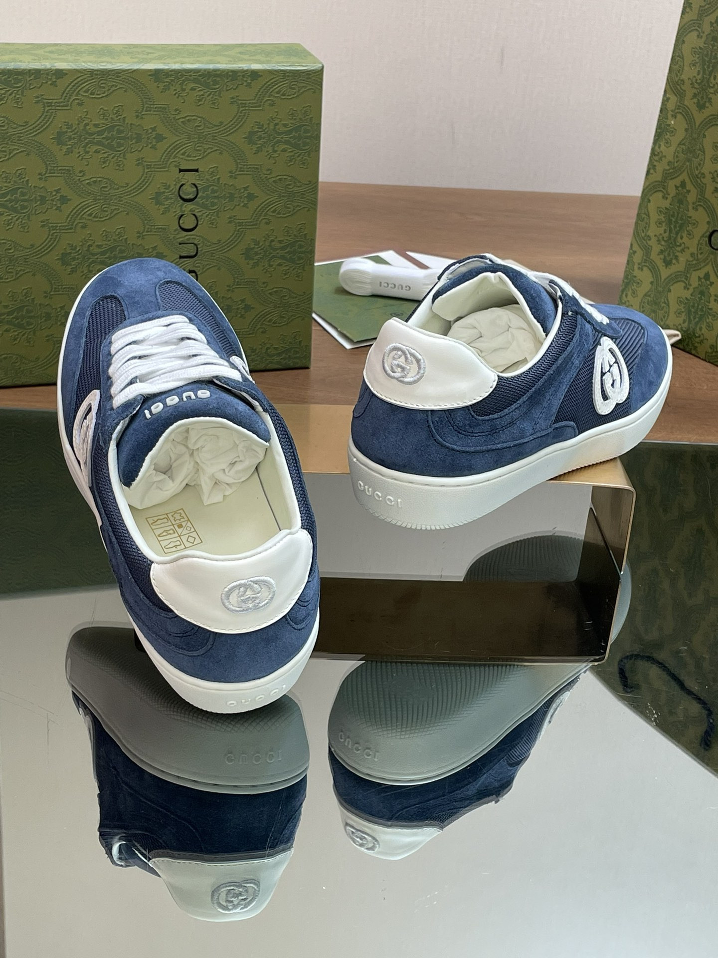 UA GUCCI INTERLOCKING G SNEAKER Blue