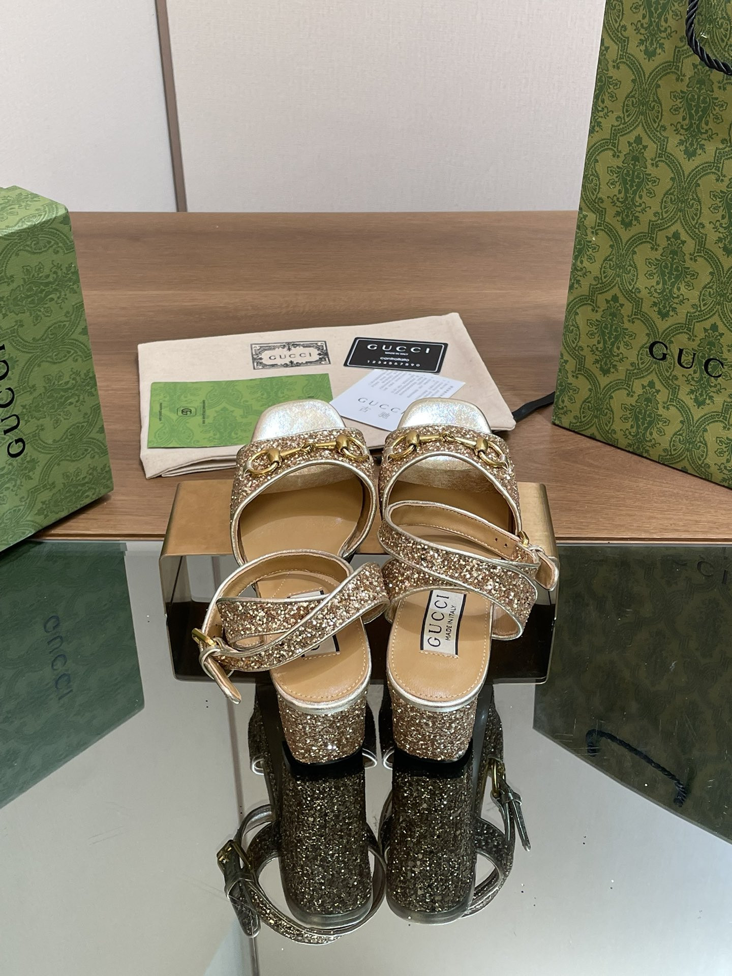 UA GUCCI HORSEBIT PLATFORM SANDAL