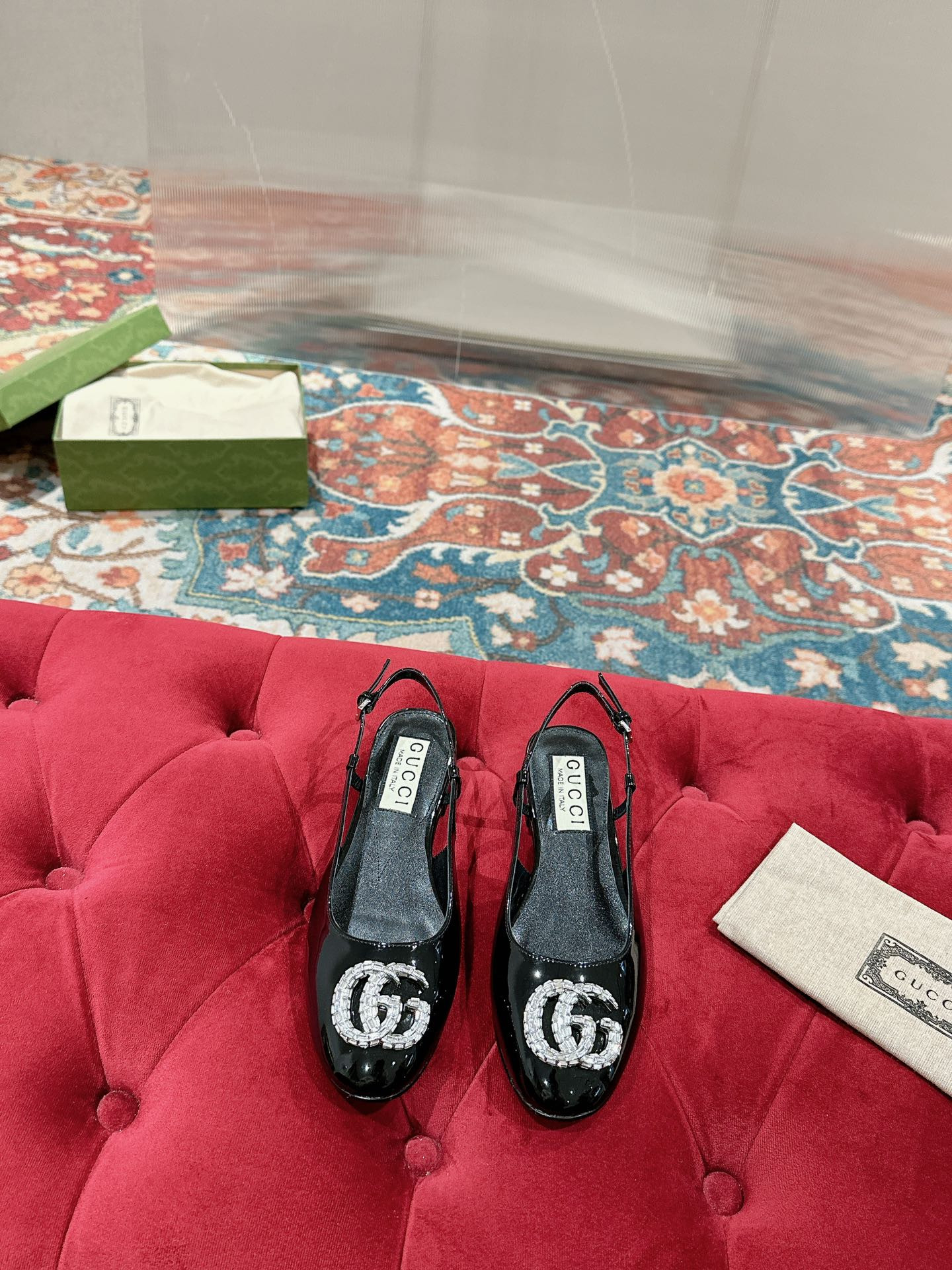 UA GUCCI BALLERINA WITH DOUBLE G