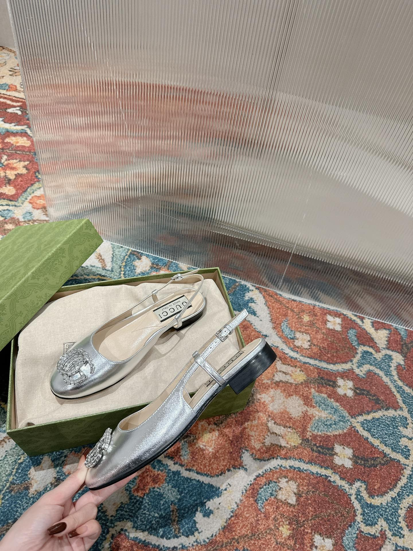 UA GUCCI BALLERINA WITH DOUBLE G