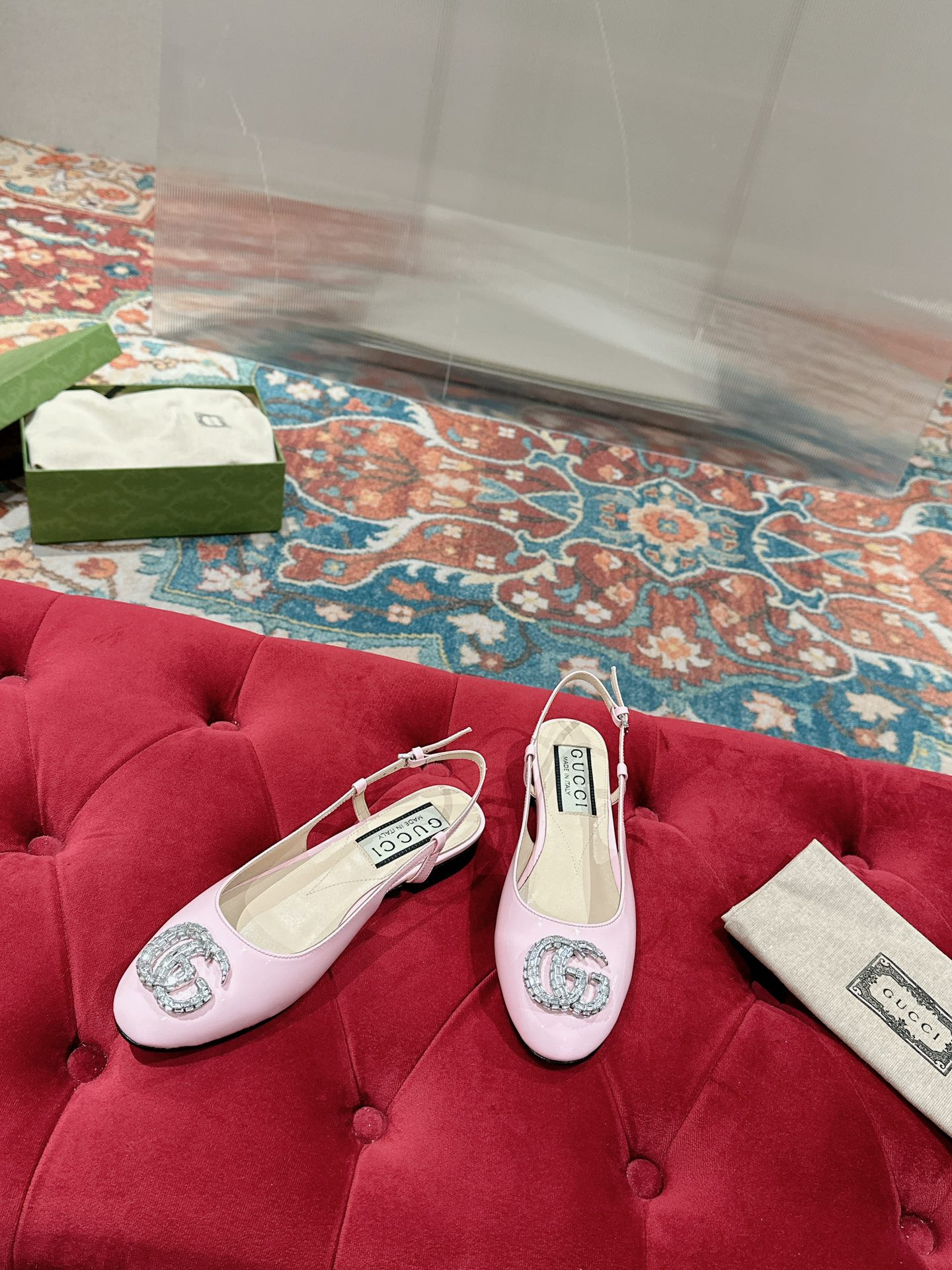 UA GUCCI BALLERINA WITH DOUBLE G