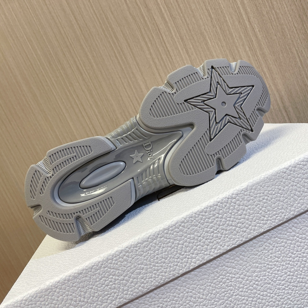 UA Dior Chrono Sneaker Gray Mesh with Silver-Tone