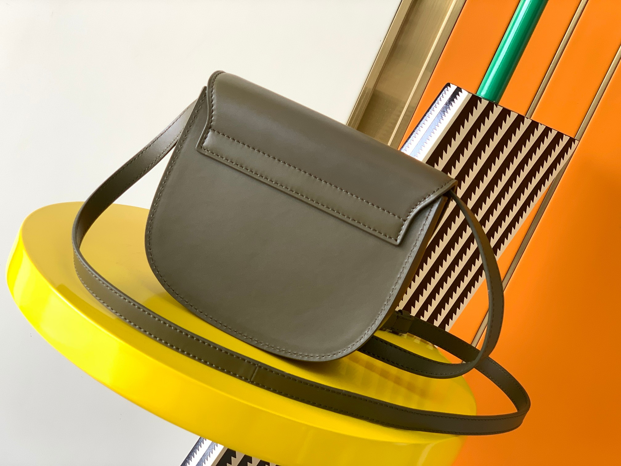 YSL KAIA SMALL SATCHEL IN SMOOTH LEATHER 7.2 X 6.1 X 2.1 INCHES