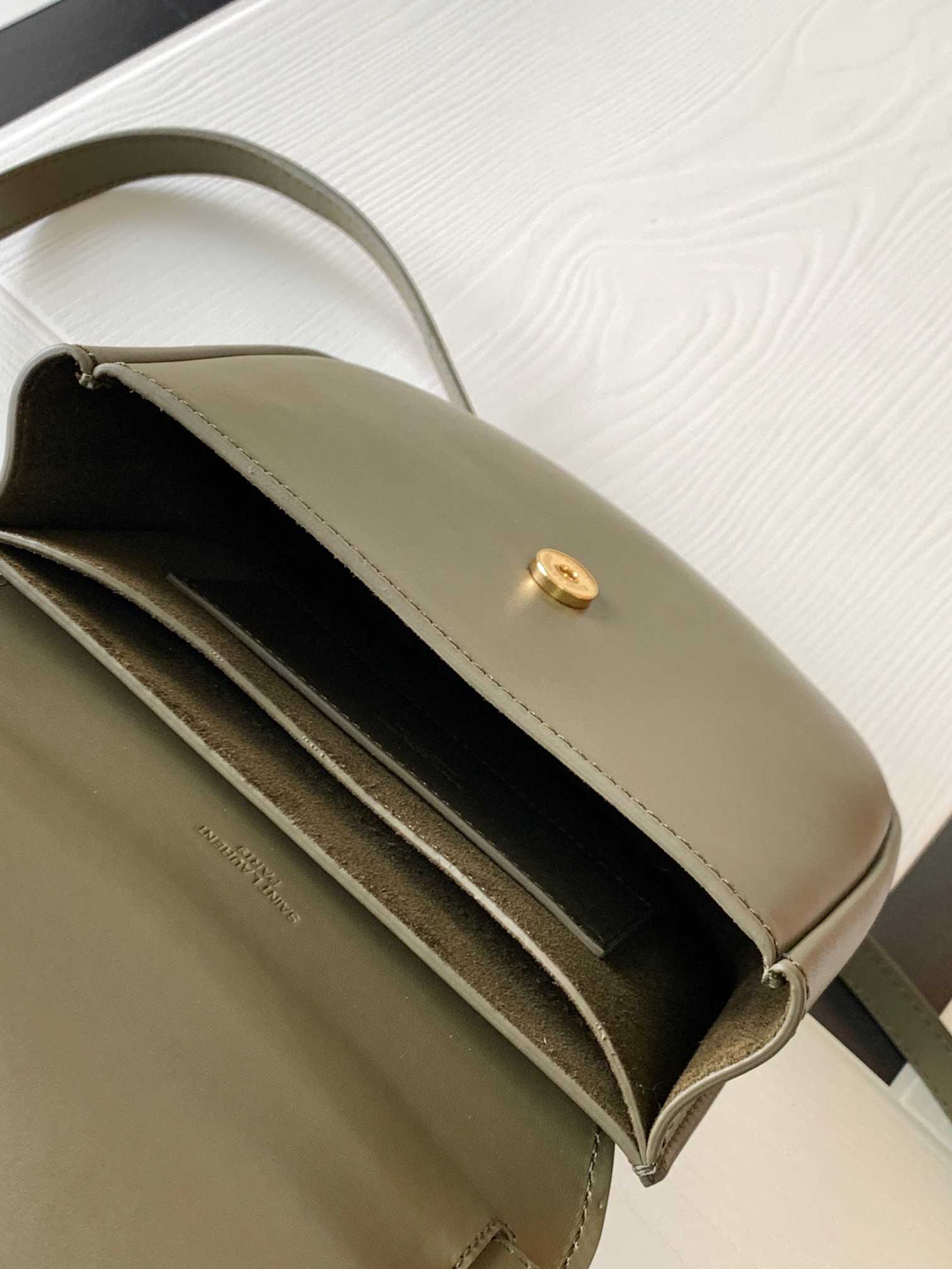 YSL KAIA SMALL SATCHEL IN SMOOTH LEATHER 7.2 X 6.1 X 2.1 INCHES