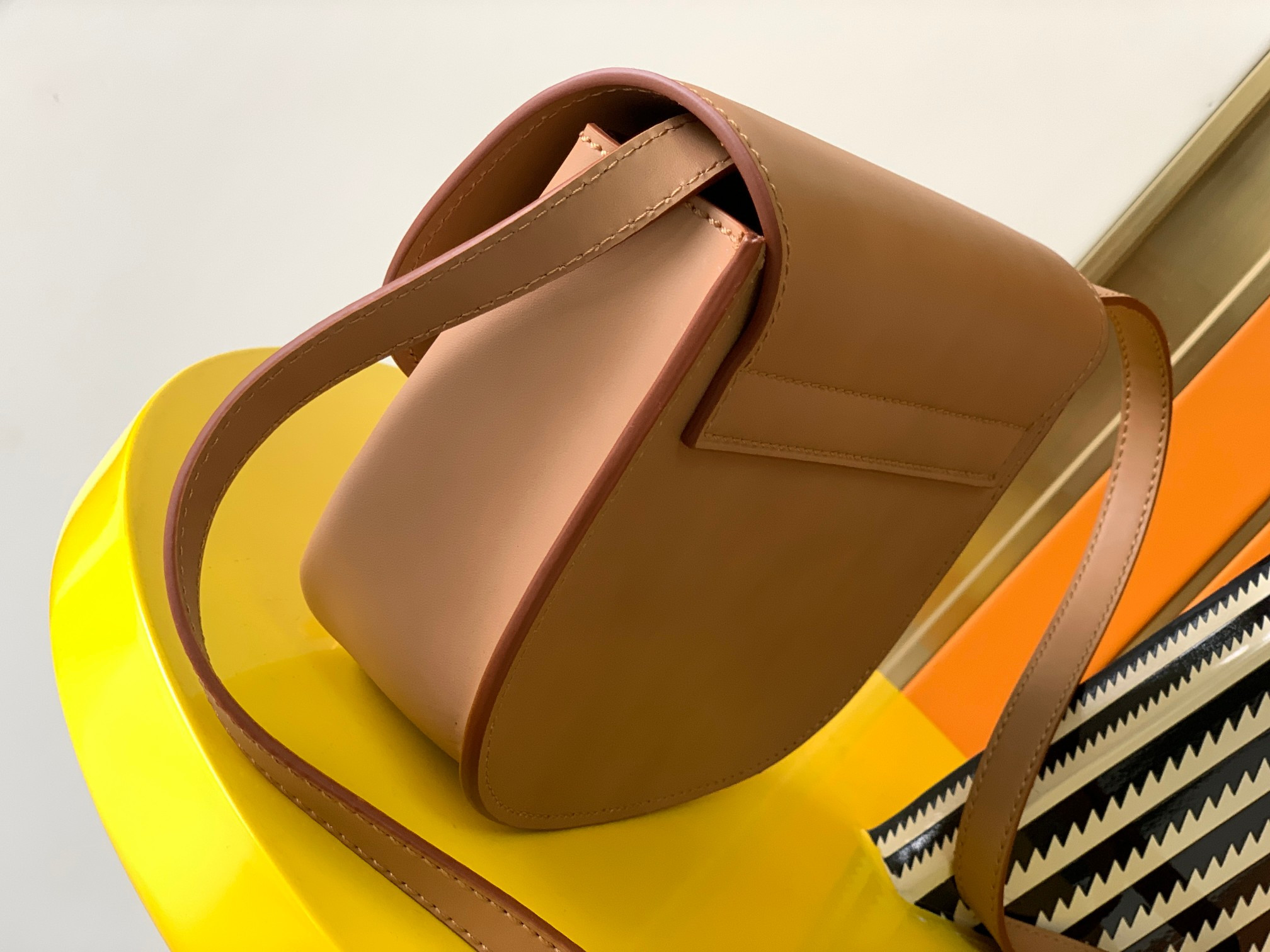 YSL KAIA SMALL SATCHEL IN SMOOTH LEATHER 7.2 X 6.1 X 2.1 INCHES