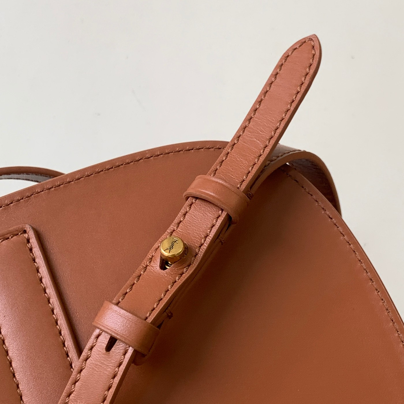 YSL KAIA SMALL SATCHEL IN SMOOTH LEATHER 7.2 X 6.1 X 2.1 INCHES