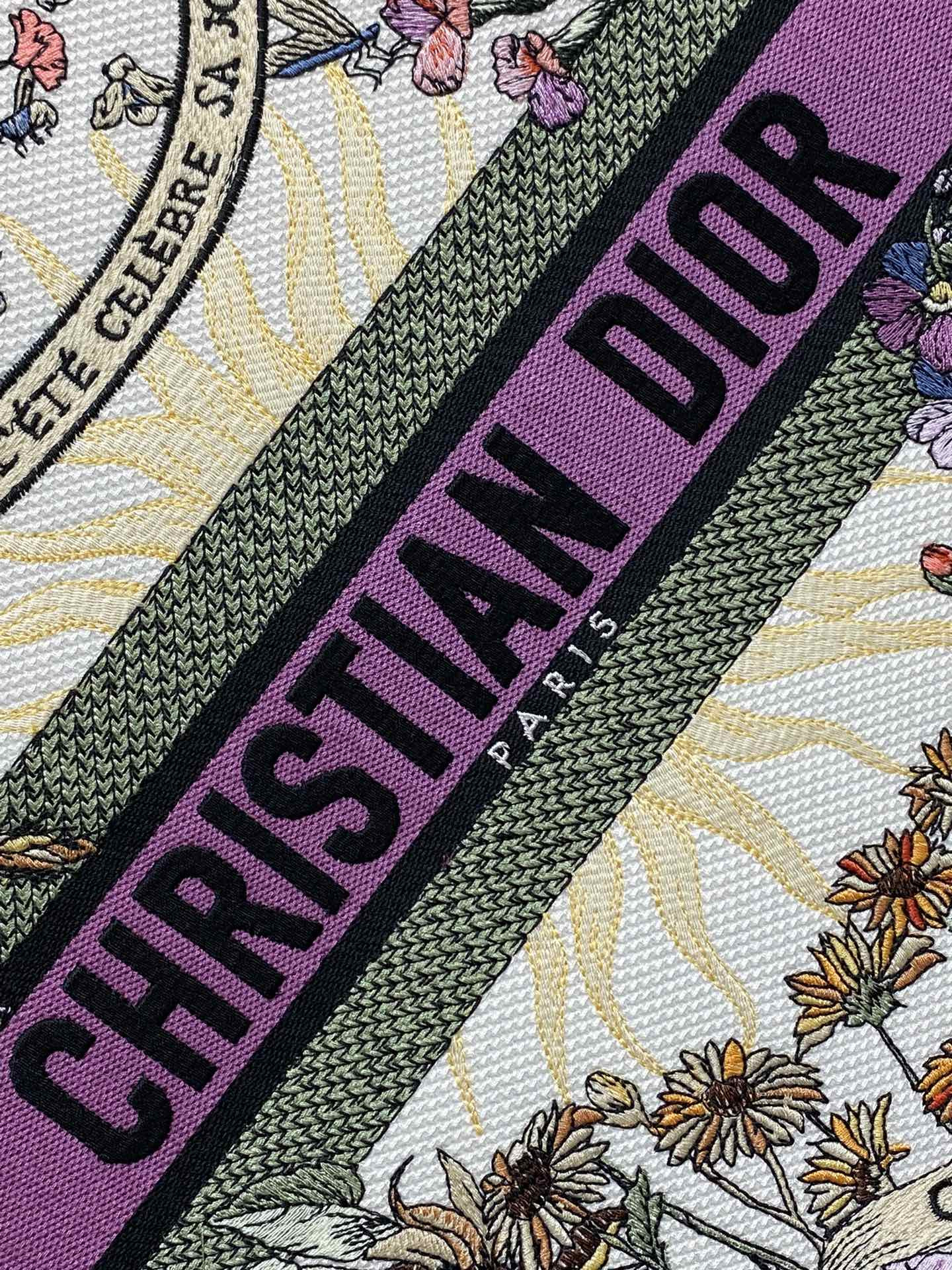 Dior Book Tote Ecru Multicolor 42x18x35cm