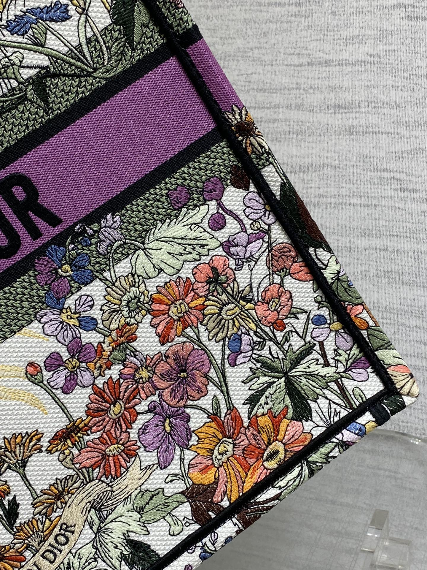 Dior Book Tote Ecru Multicolor 42x18x35cm